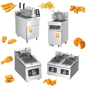 Cocina comercial Restaurante Catering Equipo Pollo Patata Un tanque Freidora <span class=keywords><strong>de</strong></span> grasa Freidoras - Product Image 2