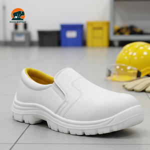 Scarpe Antinfortunistiche Rocky Buffalo Nuovo Design Bianche in Microfibra con Tomaia in Rete Gialla Antiscivolo <span class=keywords><strong>Calzature</strong></span> da Lavoro Basse - Product Image 1