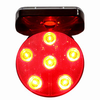 Balise solaire à base magnétique puissante avec 6 LED, réflecteur prismatique haute intensité pour la sécurité routière, indice de protection IP66, équipement lourd