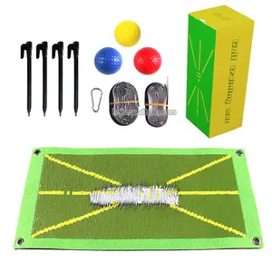 Golf Übungs bahn Display Anti-Rutsch-Schlag matte Hersteller Mini Golf Gummi matte Golf Swing Trainer Trainings matte