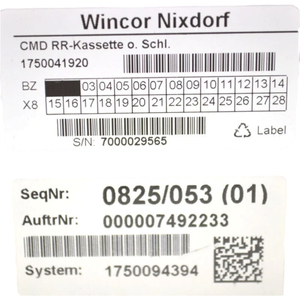 Wincor ชิ้นส่วนเครื่อง ATM <span class=keywords><strong>1750056651</strong></span>วัสดุพลาสติก procash ปฏิเสธตลับเงินสดออกใหม่ของแท้ - Product Image 6