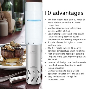 Électroménager blanc élégant Cuiseur à viande de bœuf intelligent Machine à sous vide <span class=keywords><strong>Sauteuse</strong></span> à viande <span class=keywords><strong>Sauteuse</strong></span> à viande Mijoteuses sous vide avec recette - Product Image 5