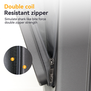 Nouvel arrivage de <span class=keywords><strong>valise</strong></span> à bagages en matériau PC Bagage de <span class=keywords><strong>cabine</strong></span> en <span class=keywords><strong>polycarbonate</strong></span> de 18 pouces avec large chariot à roues pivotantes à ouverture frontale - Product Image 5