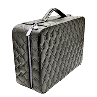Boîte de Rangement de Voyage pour Bijoux en Cuir PU avec Logo pour Colliers, Bracelets, Montres