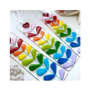 Factory Custom Fused Glass Sun Catcher for Window or Garden Decorative Fused Glass Crafts Wall Art for Home Decor With Wholesale