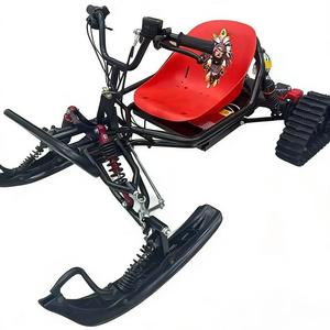 Kart de course hivernal Snowfield Steel Go Kart avec une vitesse maximale de 35 km/h et une capacité de 150 kg pour les stations de ski professionnelles et les pistes de glace - Product Image 4