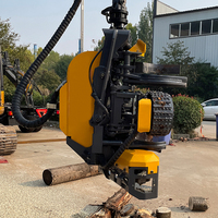 Arbres forestiers coupant l'abattage des bûches têtes de récolte Machine récolte de têtes d'arbres équipée d'une pelle de 10-25 tonnes