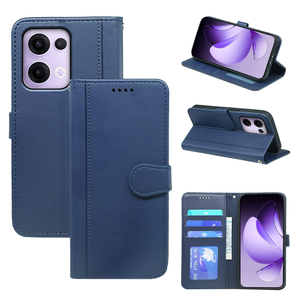 เคสโทรศัพท์แบบพับแม่เหล็กสำหรับ OPPO Reno3 5 7 15 Reno 9 11 <span class=keywords><strong>13A</strong></span> Reno10 11 Realme 14 15 พร้อมขาตั้งและช่องใส่บัตร - Product Image 1