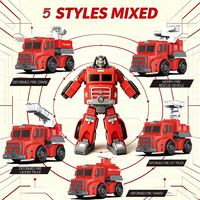 Jouets de la série Robots Transformables Pompiers, Assortiment de 5 styles variés