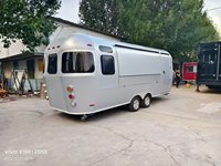 Remorque alimentaire multifonctionnelle en acier inoxydable pour restauration rapide, camion de café, camion de crème glacée, chariot remorquable, fourgon de vente ambulante