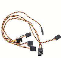 Konektor Hitam Terpilin Khusus, Kabel Harness Pembagi Multi-Cabang Merah-Kuning-Hitam untuk Peralatan Pendingin