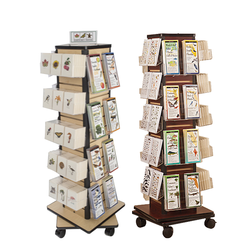 Apache Wooden Supermarket Shelves Countertop Postcard Display Rack — view 5