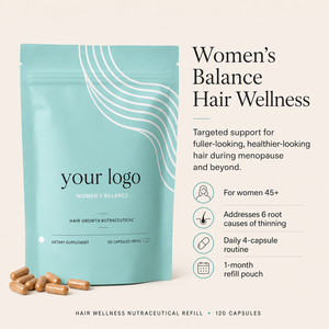 Apoya el Crecimiento de un Cabello Más Fuerte y Saludable, Alivia los Factores que Afectan la Caída del Cabello, Vitaminas, Minerales y Botánicos, Nutricional para el Cabello de Mujeres - Product Image 5