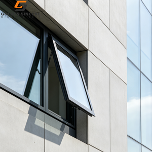 GS Modern Thermal Break Aluminium Awning Window Waterproof Soundproof Aluminum Glass Top Hung Windows for Residential - Product Image 5