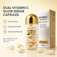 Sérum Visage Éclat Double Vitamine C en Capsules OEM Personnalisé – Perles Monodose Éclaircissantes – Produits de Soin Visage Marque Privée