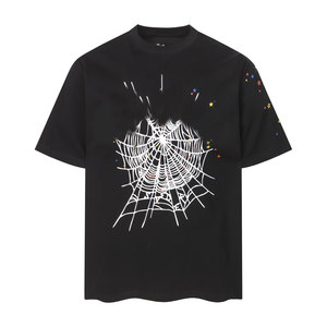 <span class=keywords><strong>T</strong></span>-<span class=keywords><strong>Shirt</strong></span> Essentials Unisex in Cotone Pesante Nero Oversize con Stampa Ragno per Uomo - Product Image 2