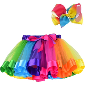 Jupes tutu arc-en-ciel pour filles, vente en gros, jupes tutu de fête d'anniversaire pour filles arc-en-ciel de haute qualité, jupes confortables pour filles à la mode - Product Image 2