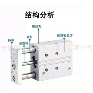 กระบอกสูบแบบหลายตำแหน่ง Festo รุ่น DFM-32-50-P-A-GF แบบมาตรฐาน พร้อมข้อต่อแบบสกรู - Product Image 4