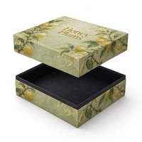 Op maat gemaakte bedrukte stevige geschenkverpakking voor honingpruimen, vers fruit, olieverfschilderijen, deksel en bodemdoos, groothandel OEM