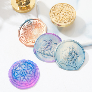 Vente en gros de timbres créatifs en <span class=keywords><strong>cire</strong></span> rose <span class=keywords><strong>gaufrée</strong></span> 3D personnalisés pour carte d'anniversaire, décoration et cadeaux - Product Image 2