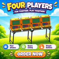 Machine d'arcade mini-slot à succès avec 18 jeux intégrés, unité de jeu de table à monnayeur pour espaces restreints et lieux de divertissement