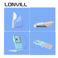 LONVILL Lecture des dommages Code à barres incurvé Lecteur de codes flous USB RS232 Desktop Qr Code Reader