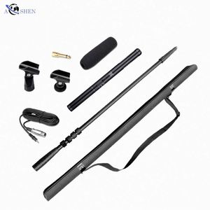 Kit de grabación de video para entrevistas y cine: Soporte de brazo, micrófono de escopeta, barra de extensión, barra de agarre para equipo, soporte de poste de carbono - Product Image 3