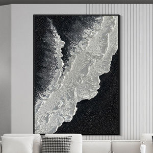 Tùy chỉnh bán buôn khách sạn tác phẩm nghệ thuật tùy chỉnh vật liệu đa chức năng sang trọng trang trí nội thất lớn kết cấu tường nghệ thuật sơn dầu - Product Image 5