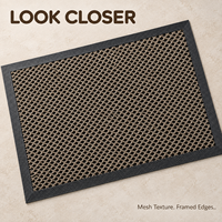 Tapis de porte moderne HM en maille élastique avec support en caoutchouc de 10 mm et surface en nylon, tapis extérieur antidérapant pour commandes OEM sous marque privée