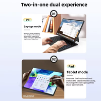 Prix usine 14 pouces 3.40Ghz processeur Intel 16GB RAM IPS 2-en-1 tablette ordinateur portable détachable anglais pour l'éducation commerciale élégant