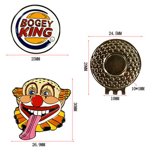 Bogey King <b>Golf</b> Ball Marker Enamel Pin Clown Design For <b>Golf</b> Hat Clip Accessory - Product Image 5