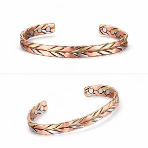 New Hot Sale Women's Trendy Adjustable Energy <b>Healing</b> Bangle Arthritis Pain Relief Therapy Healthy Bio Magnetic <b>Bracelet</b> - Product Image 2