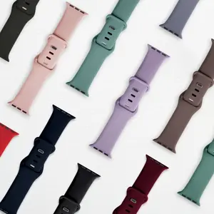 Coolyep-banda de silicona para reloj inteligente, pulsera para Apple Watch, venta al por mayor de fábrica