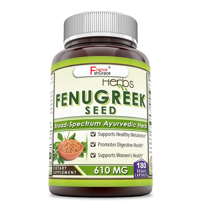 Suplemen Alami Organik Ekstrak Herbal Kapsul Vegan Fenugreek