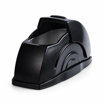 Cendrier de voiture créatif avec couvercle coulissant, en plastique noir, anti-cendres volantes, pour console, porte, intérieur, accessoires de voiture haut de gamme