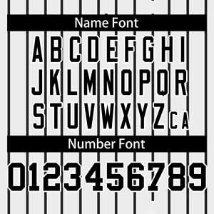 Camiseta de Béisbol Auténtica Personalizada con Diseño de Rayas Blancas y Negras y Botones Completos - Product Image 4