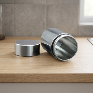 Portable Stainless Steel Smell Proof Airtight Food <b>Storage</b> <b>Jar</b> Tea Coffee Herb Medicine Container Flip Top Lid <b>for</b> <b>Kitchen</b> Use - Product Image 3