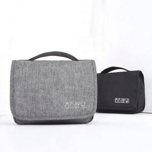 Sacs cosmétiques pour femmes de grande capacité personnalisés, organiseur de toilette suspendu, sac de voyage pour maquillage - Product Image 2