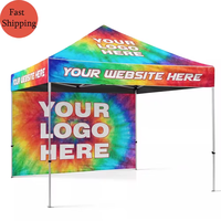 Tente de réception pliante hexagonale en aluminium imperméable de haute qualité 3x3m, ignifuge, professionnelle pour les salons professionnels en plein air