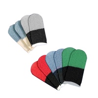Manchettes de jeu pour doigts bicolores en nylon, douces, respirantes, anti-transpiration, toucher lisse, pour jeux mobiles, fabriquées en Chine