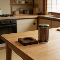 Ensemble d'affûteurs magnétiques à rouleaux en bois, couleur personnalisée, écologique, multi-grains, pour couteaux de cuisine, angle magnétique sélectionnable 15