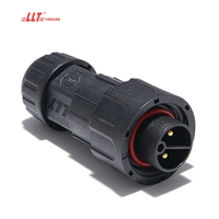 LLT Femelle Vis Fil Socket 2 3 4 5 6 7 8 9 10 Pin IP68 Étanche Câble Électrique Panneau Montage Connecteur pour Box Circuit