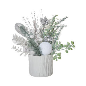 <span class=keywords><strong>Petit</strong></span> <span class=keywords><strong>sapin</strong></span> de Noël blanc de 26 cm <span class=keywords><strong>en</strong></span> PE et sur <span class=keywords><strong>palette</strong></span> <span class=keywords><strong>en</strong></span> bois avec lumières, marque Rancheng, décorations neuves pour la maison, vente <span class=keywords><strong>en</strong></span> gros, décoration de bureau - Product Image 5