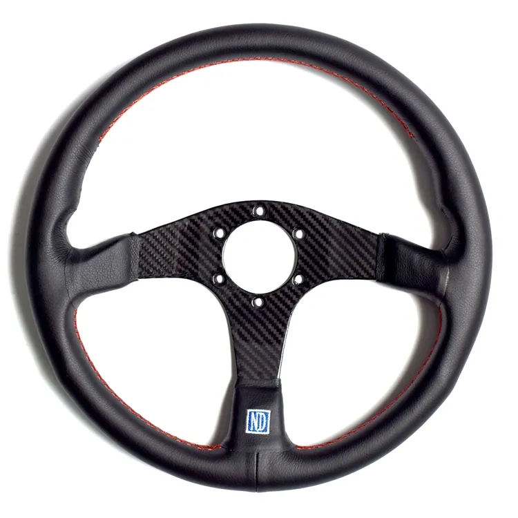 Универсальное гоночное карбоновое автомобильное внутреннее рулевое колесо с отделкой
