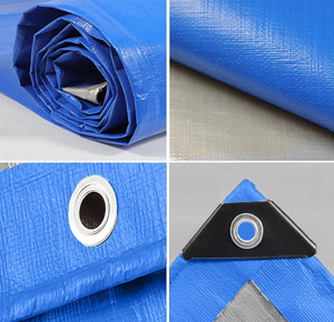 Custom Weight&Size 180gsm 3 x 4 m PE <b>Tarpaulin</b> for Rain Protection All Season <b>Waterproof</b> for Outdoor Shelter & Yard Debris Cover - Product Image 3