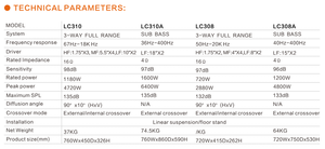 Active 3 Way Line Array Haut-parleurs Dual 8 pouces Altavoces Line Array Activos Pasivos Match Double18 pouces Subwoofer LC308 - Product Image 4