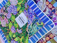 Dernier modèle de couverture de table en néoprène antidérapante de style Mary Benson, luxueuse et artistiquement conçue, motif hortensia, pour couverture de table de mahjong