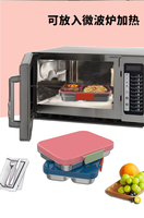 Boîte à lunch de style bento pour enfants en acier inoxydable, sans BPA, chauffable, anti-fuite, pour le bureau