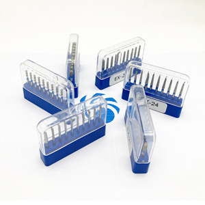 Brocas Dentales Serie Ex, Fresas de Diamante de 1.0 mm con Cabeza Cilíndrica para Pulir y Rectificar Dientes, con Certificación CE - Product Image 3