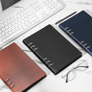 Bao Da Cứng A5 Pu Tùy Chỉnh 6 Vòng Sổ Ghi Chép Rời Văn Phòng Công Ty Biên Bản Họp Để Gửi Quà Cho Khách Hàng - Product Image 2